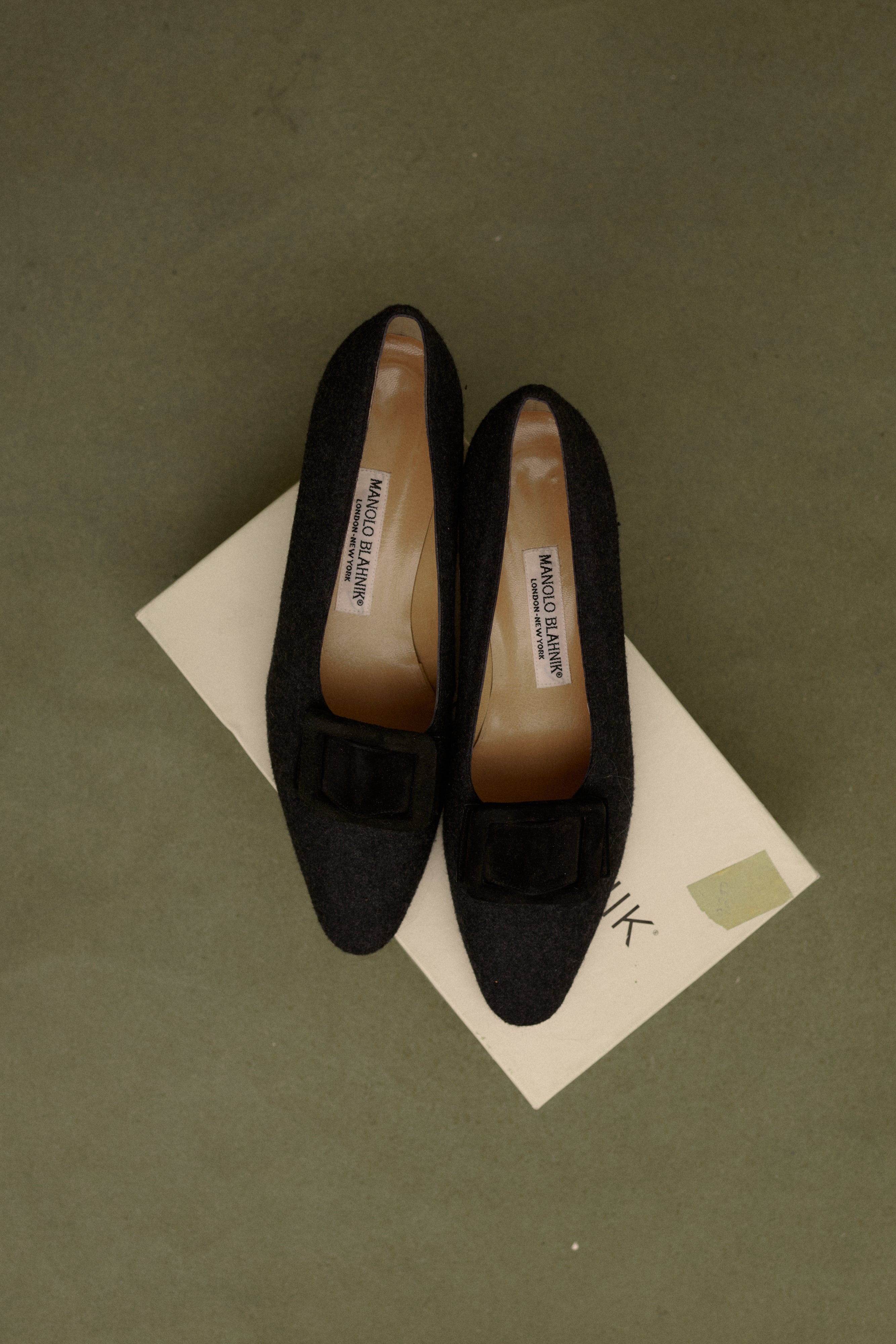 Manolo Blahnik Buckle Heel - Desert Vintage