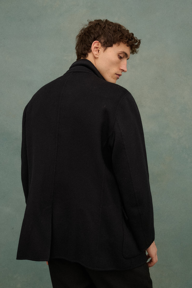 Armani Black Wool Coat - Desert Vintage