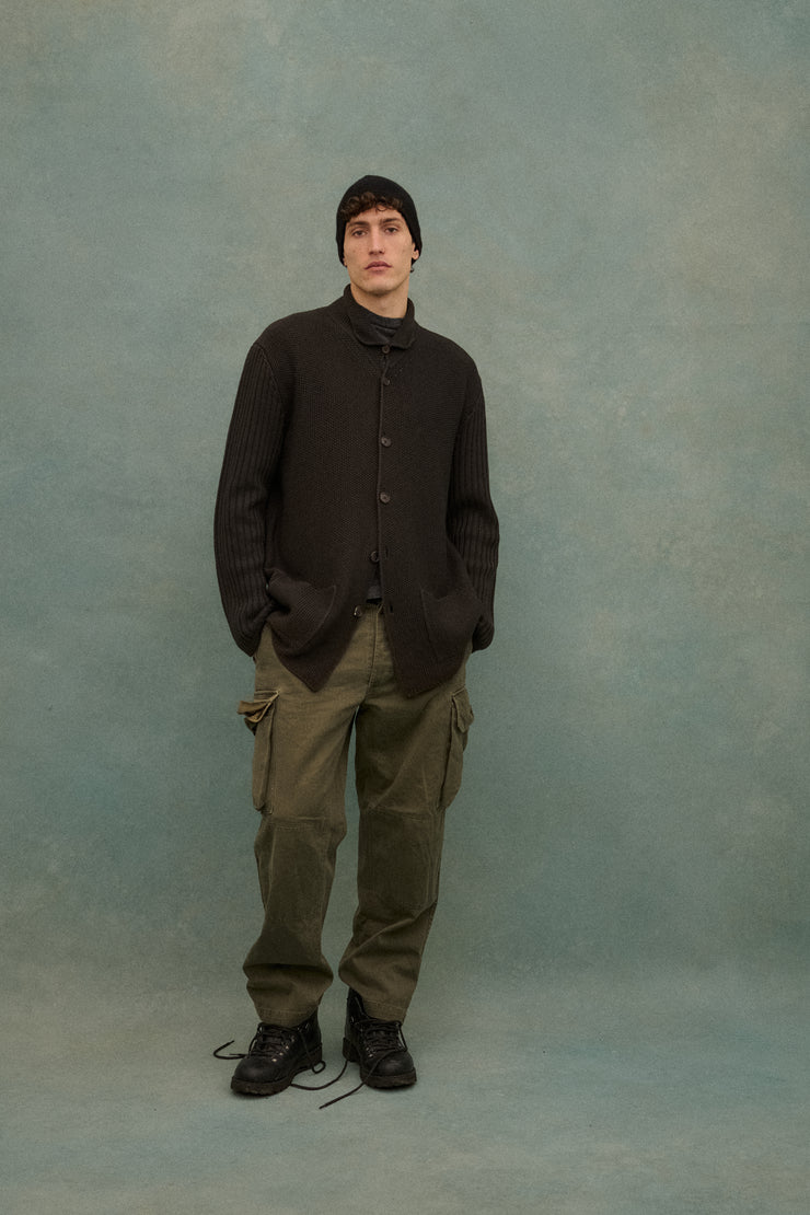 Armani Grey Knit Cardigan - Desert Vintage