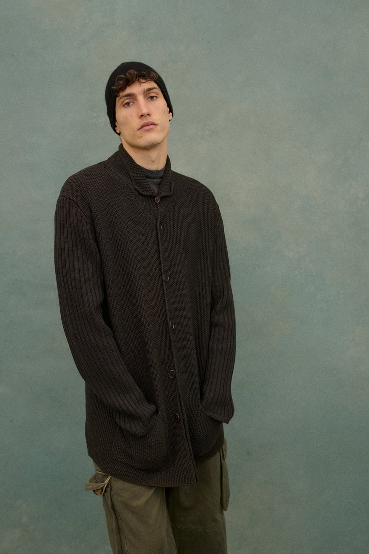 Armani Grey Knit Cardigan - Desert Vintage