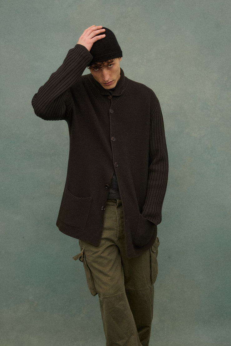 Armani Grey Knit Cardigan - Desert Vintage