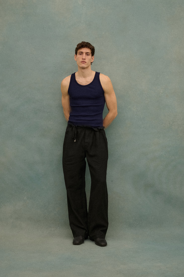 JPG Linen Paperbag Trousers - Desert Vintage