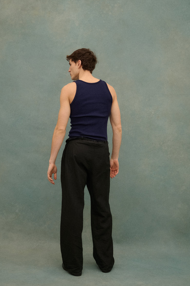 JPG Linen Paperbag Trousers - Desert Vintage