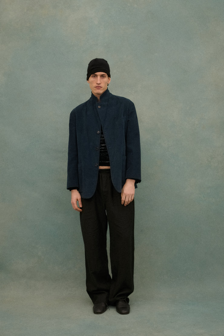 Romeo Gigli Velvet Indigo Coat - Desert Vintage