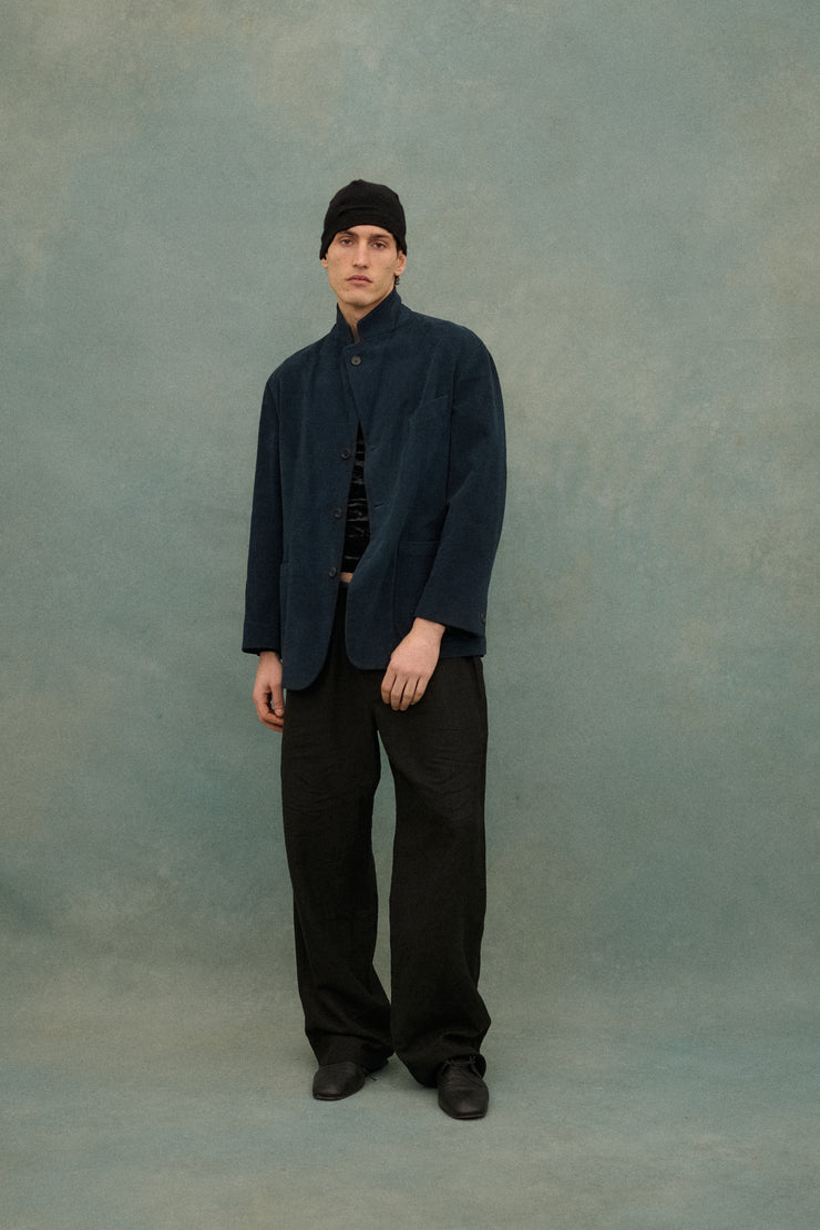 Romeo Gigli Velvet Indigo Coat - Desert Vintage