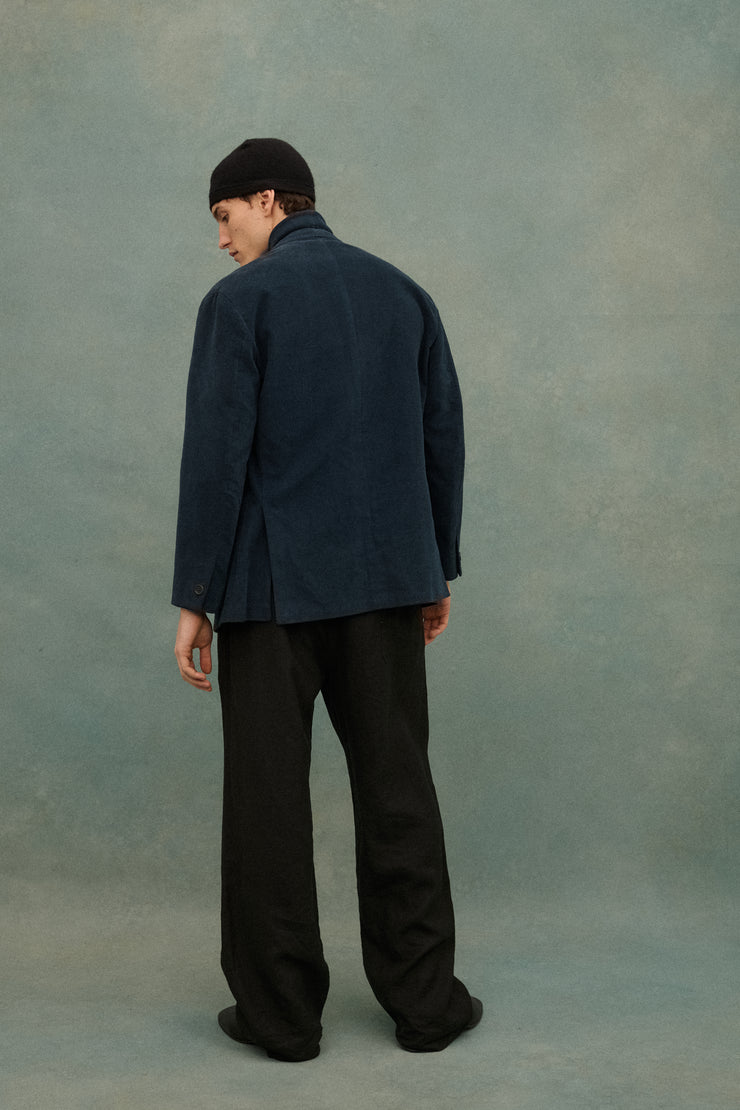 Romeo Gigli Velvet Indigo Coat - Desert Vintage