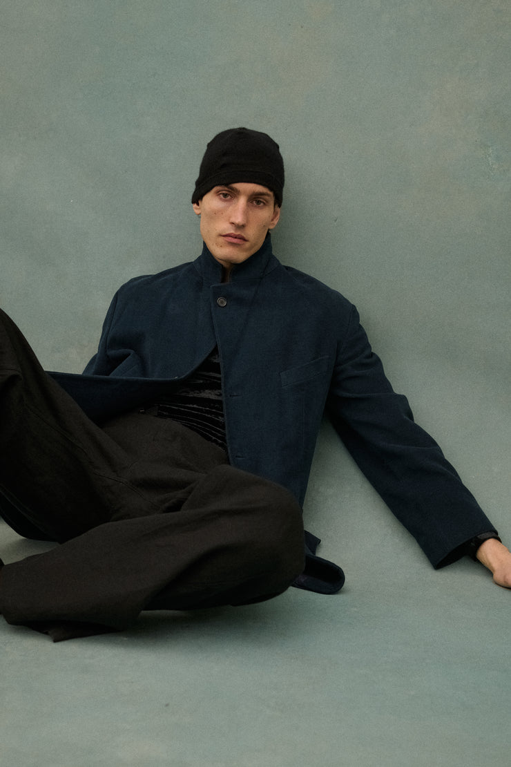 Romeo Gigli Velvet Indigo Coat - Desert Vintage