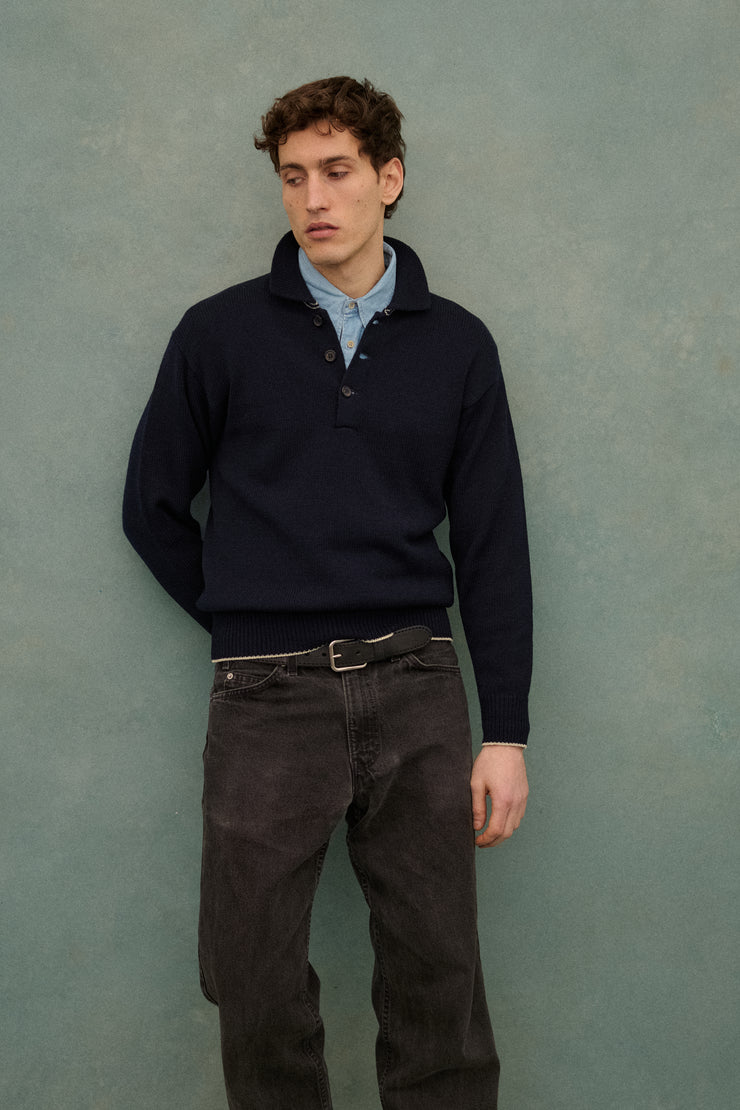 Y's Navy Pullover - Desert Vintage