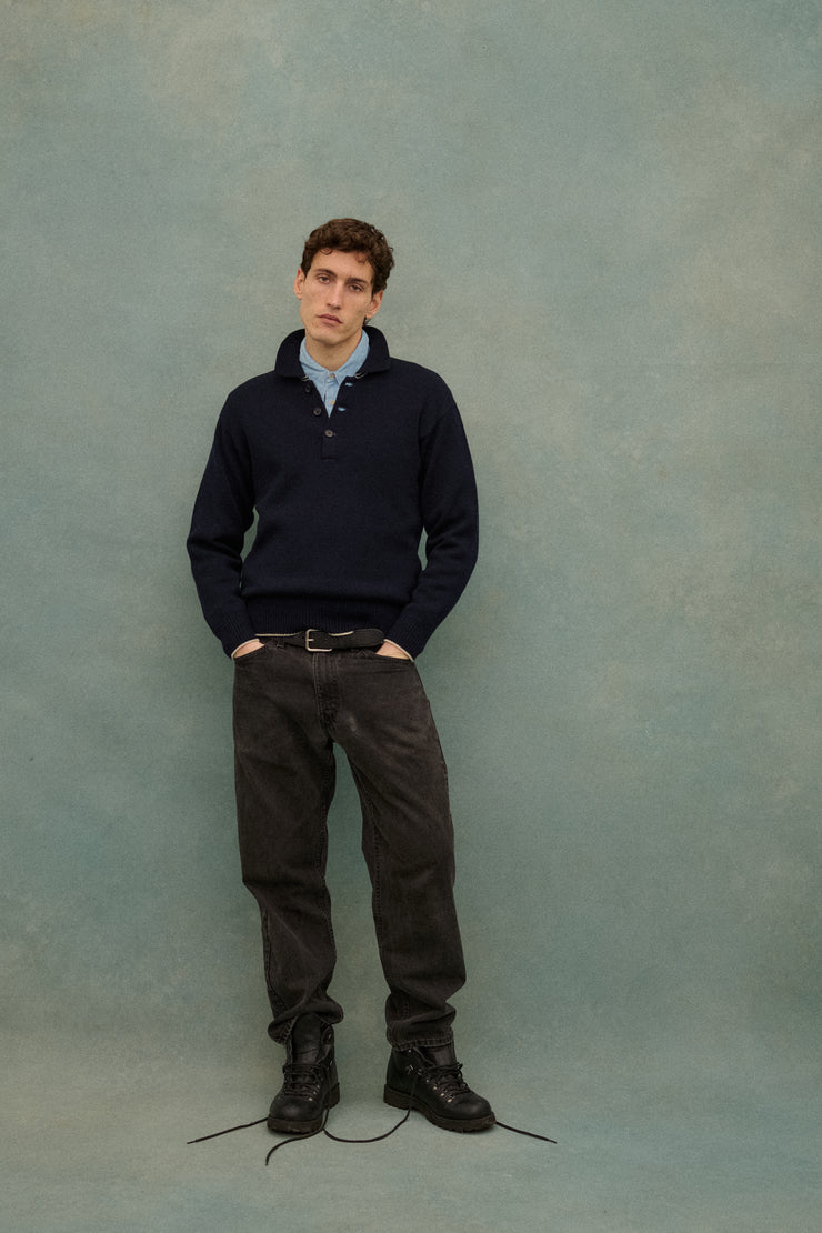 Y's Navy Pullover - Desert Vintage