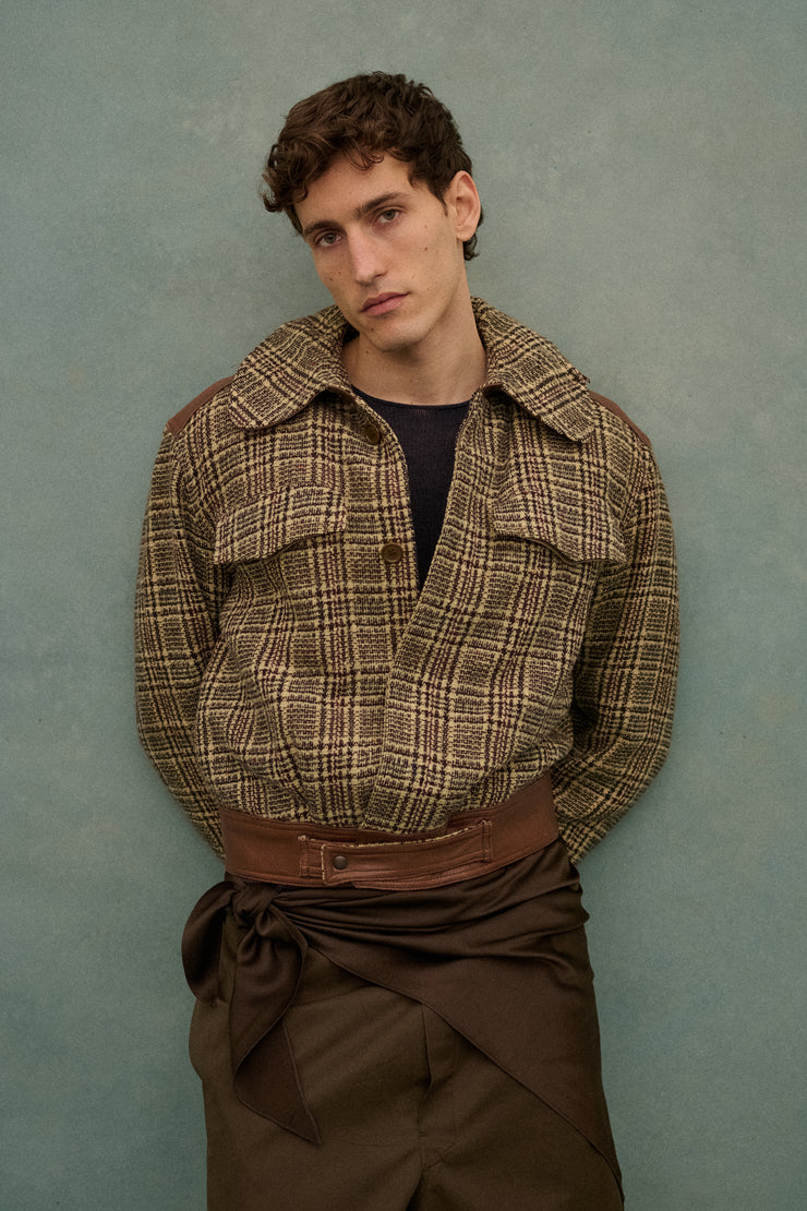 Armani Tweed Bomber - Desert Vintage