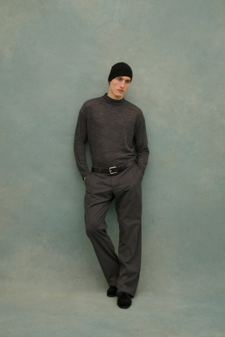 Grey Wool Turtleneck - Desert Vintage