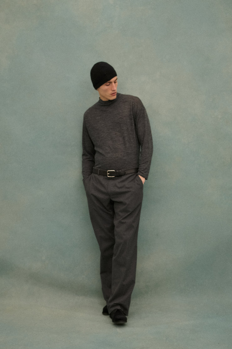 Grey Wool Turtleneck - Desert Vintage