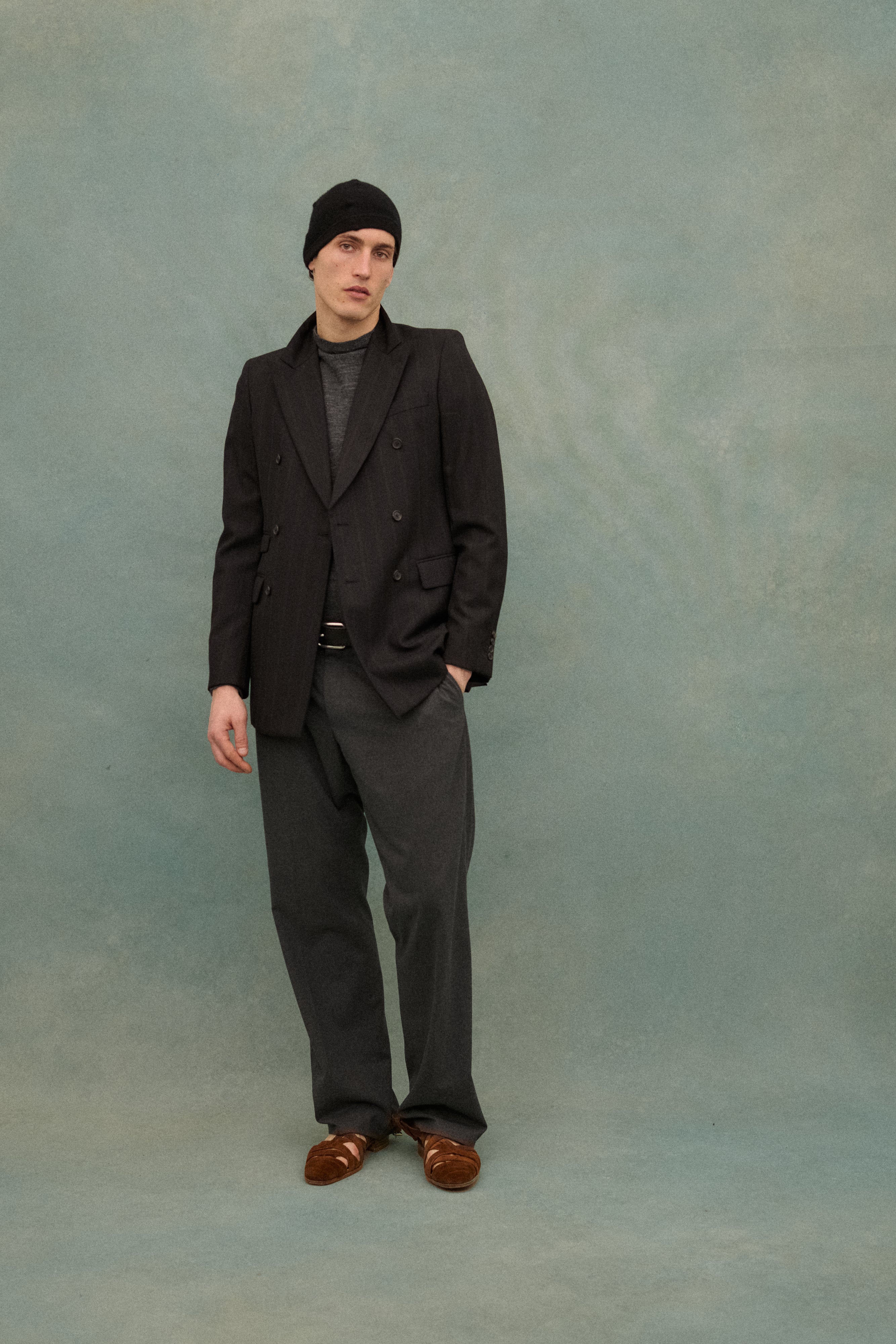 Prada Striped Wool Suit Coat - Desert Vintage