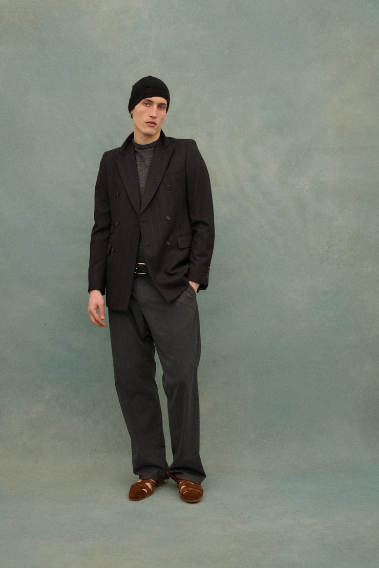 Prada Striped Wool Suit Coat - Desert Vintage