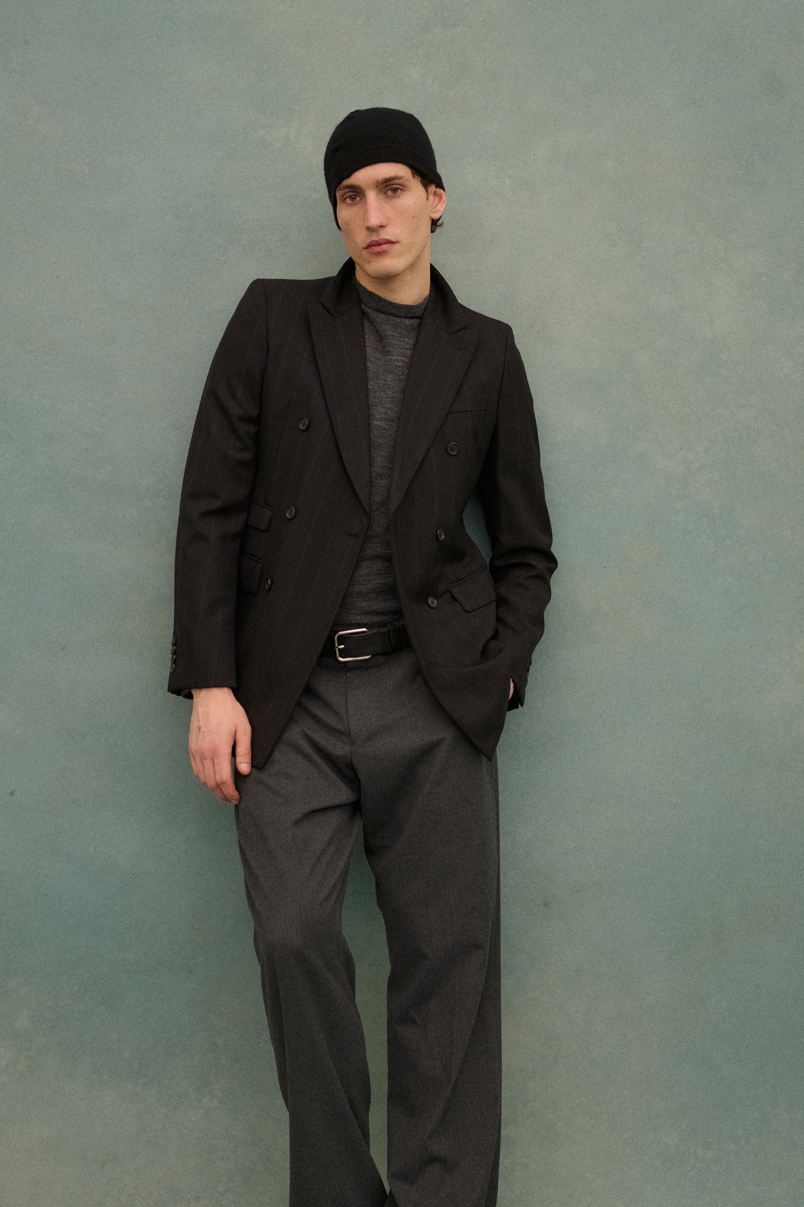 Prada Striped Wool Suit Coat - Desert Vintage