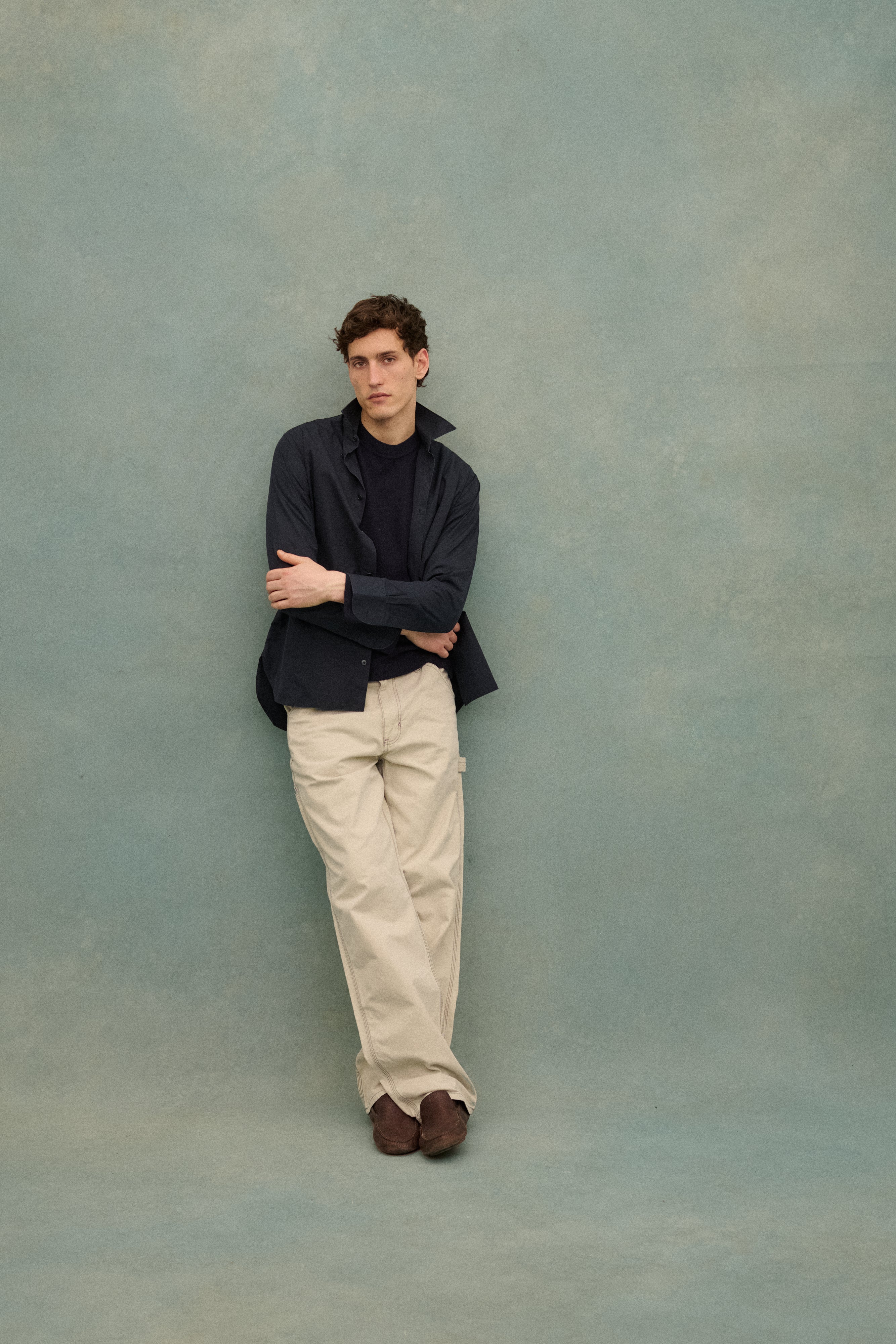 The Row Navy Button Down - Desert Vintage