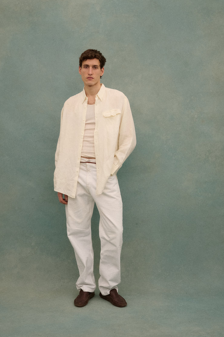 Armani White Linen Shirt - Desert Vintage