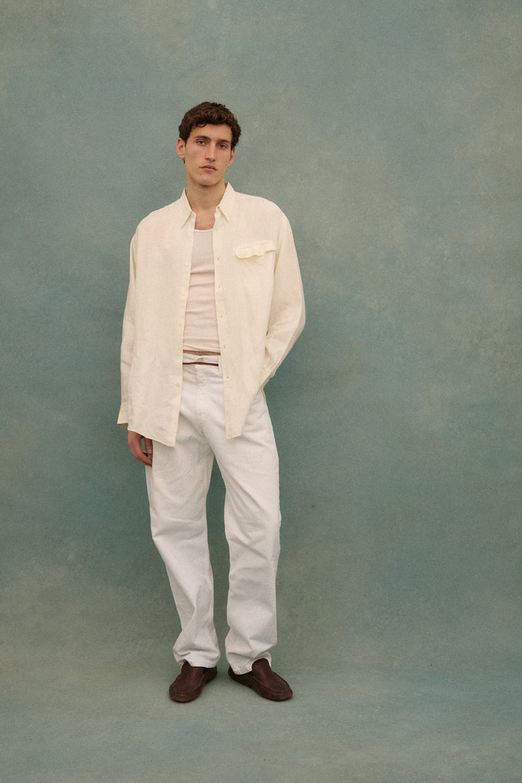 Armani White Linen Shirt - Desert Vintage