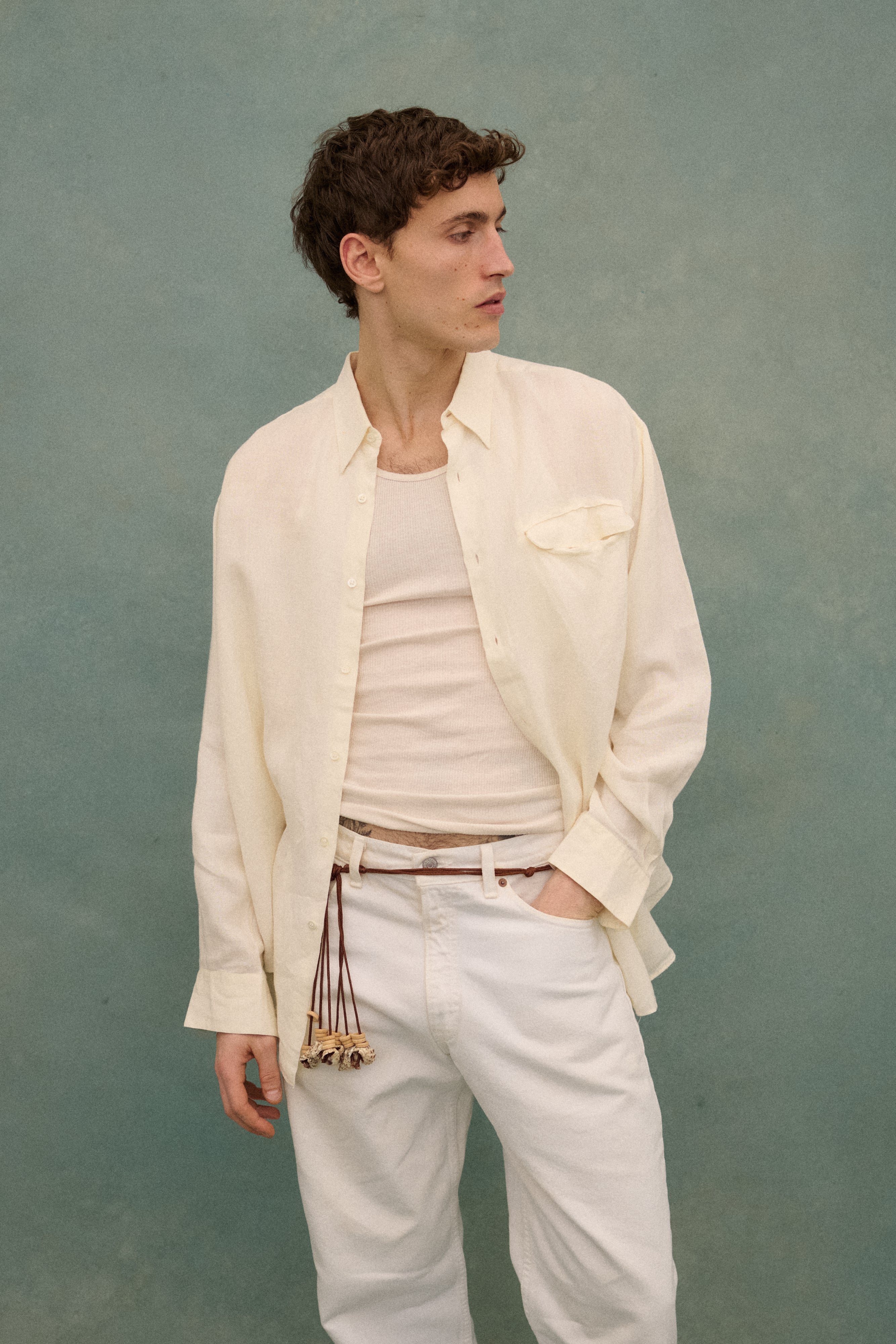 Armani White Linen Shirt - Desert Vintage