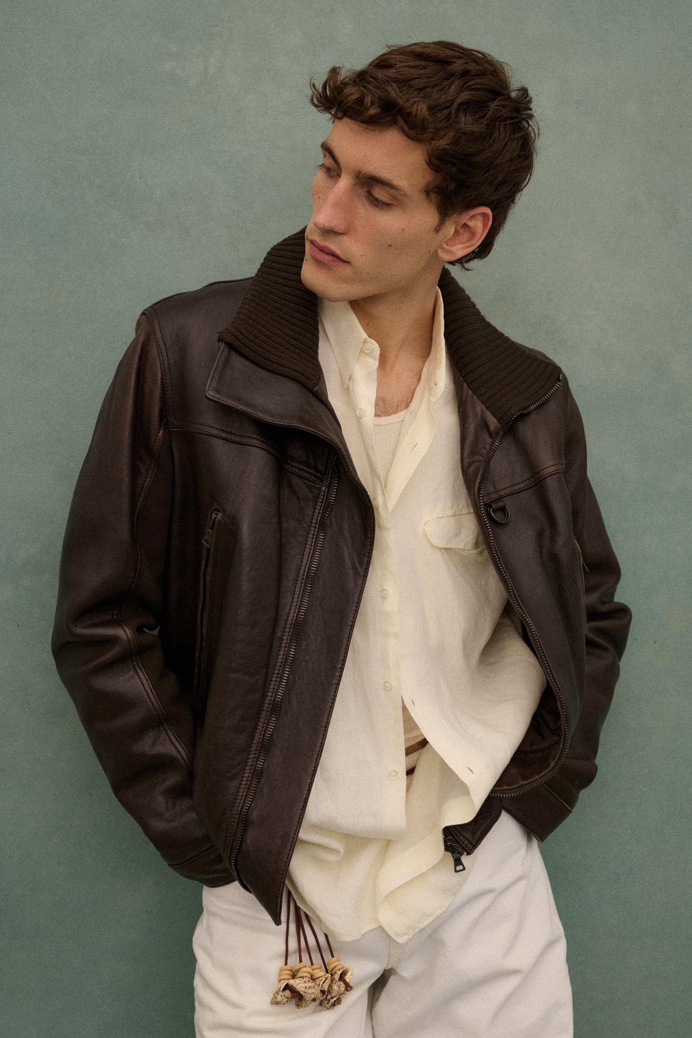 Prada Brown Leather Coat - Desert Vintage