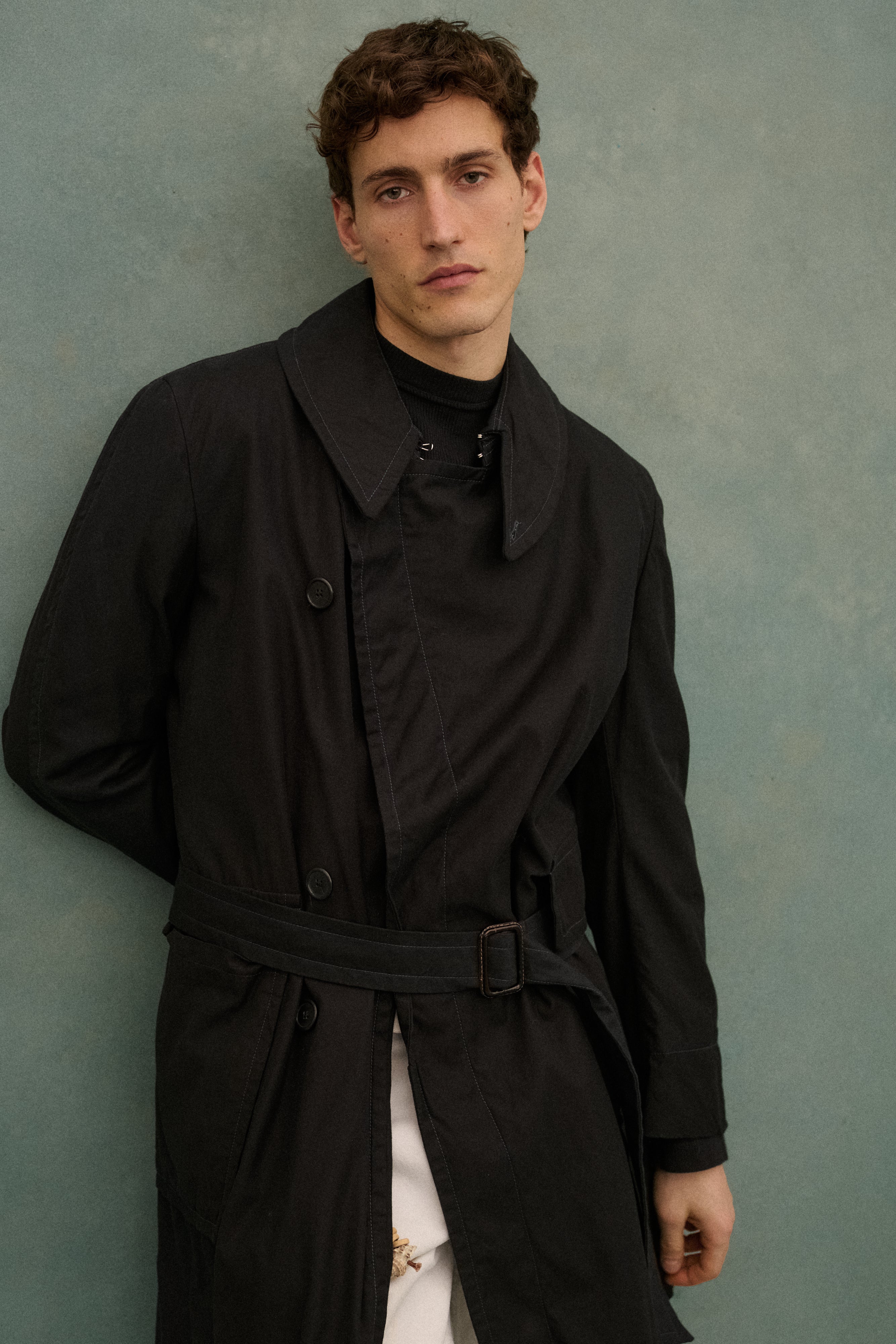 Margiela Black Trench Coat - Desert Vintage