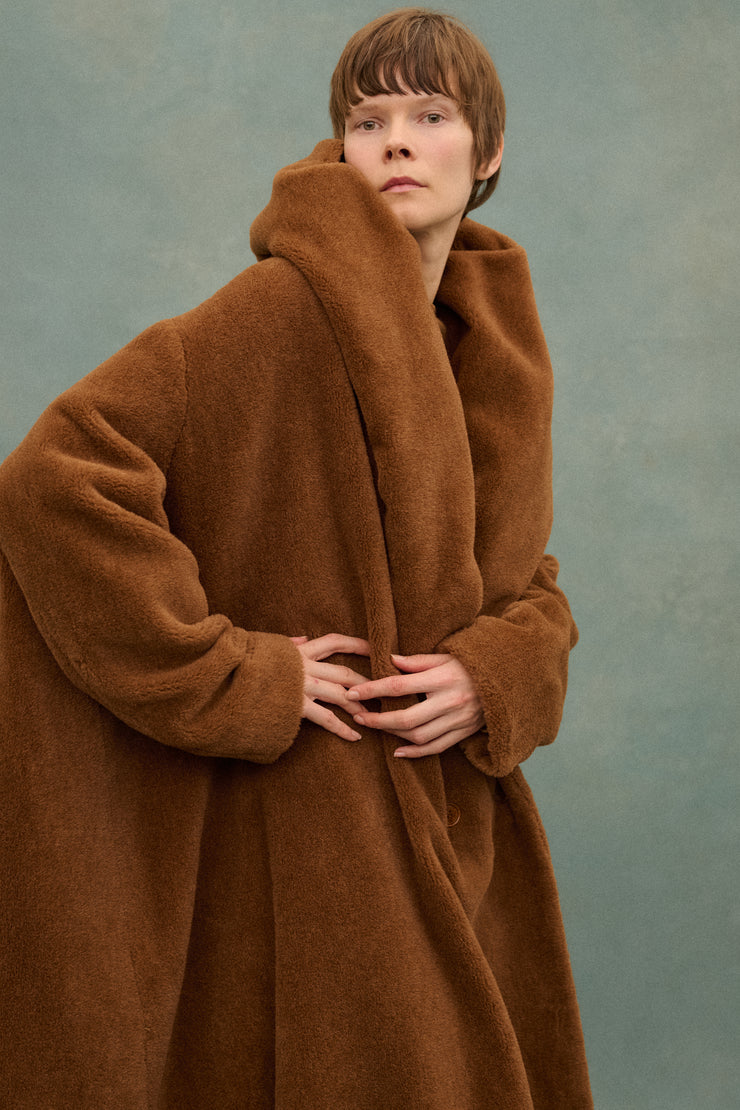 1980s Romeo Gigli Teddy Opera Coat - Desert Vintage