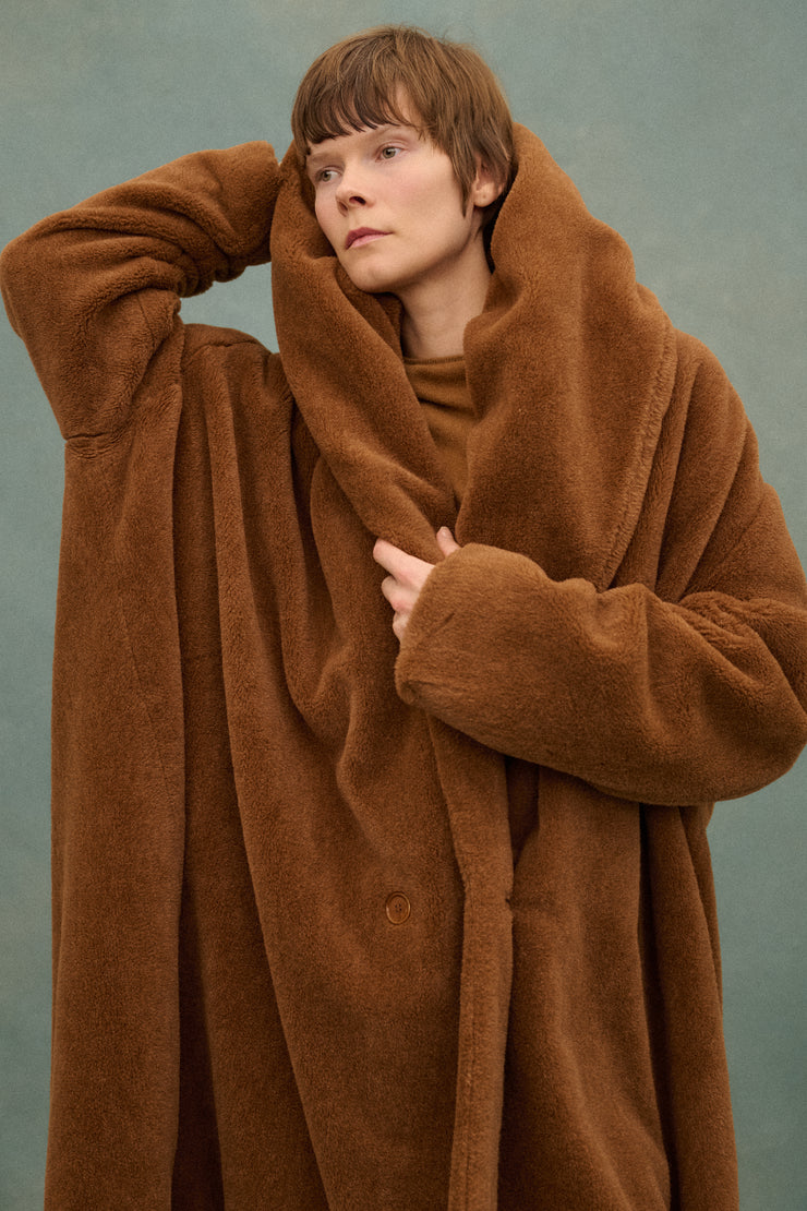 1980s Romeo Gigli Teddy Opera Coat - Desert Vintage