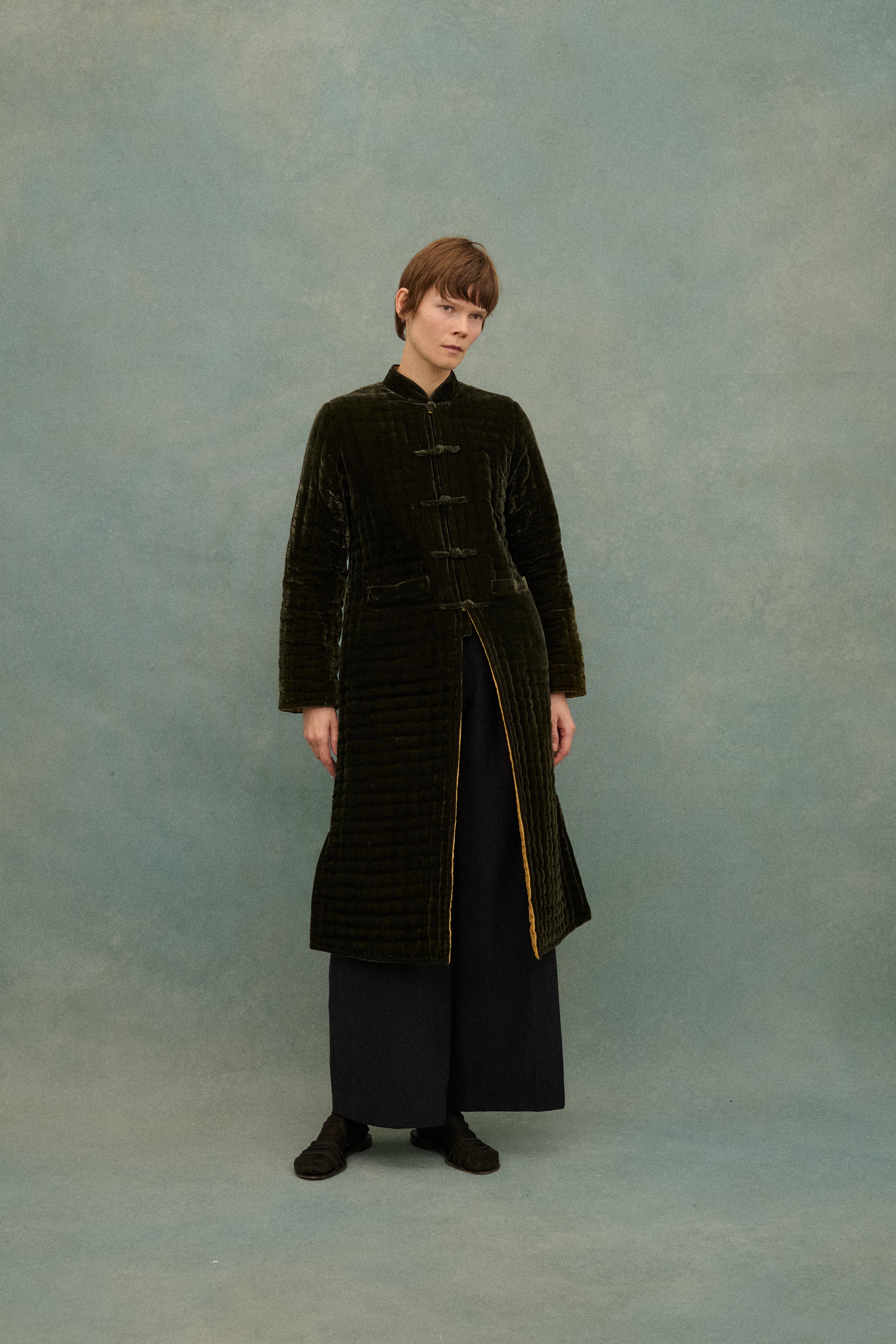 Quilted Velvet Coat - Desert Vintage