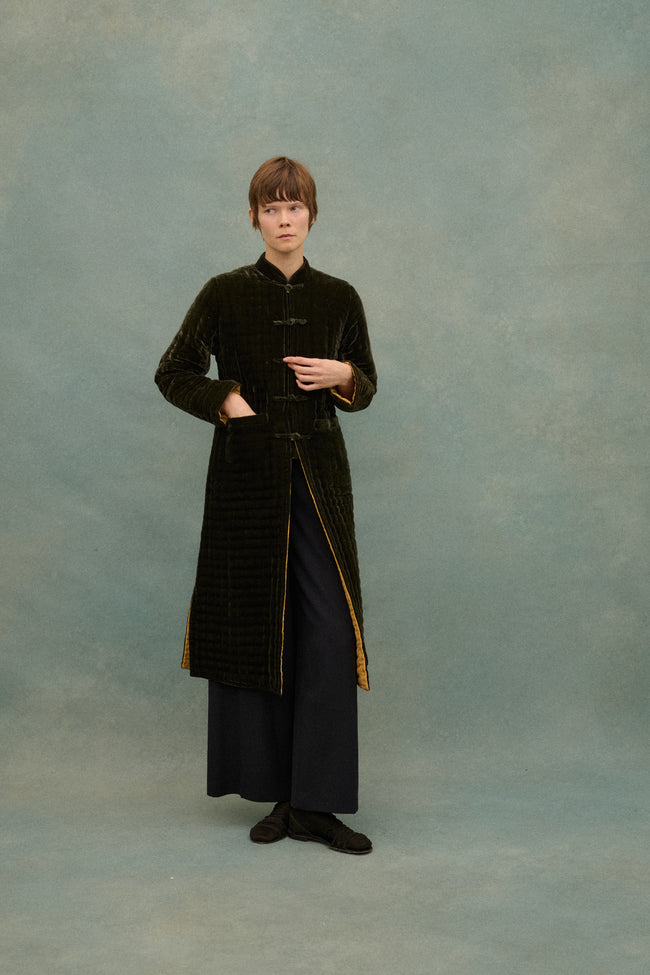 Quilted Velvet Coat - Desert Vintage