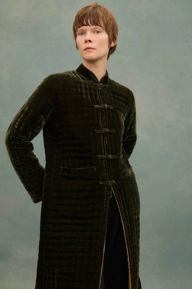 Quilted Velvet Coat - Desert Vintage