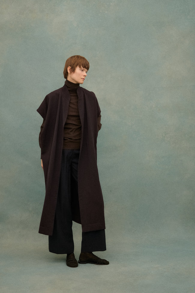 Alaia Wool Hood Tunic - Desert Vintage