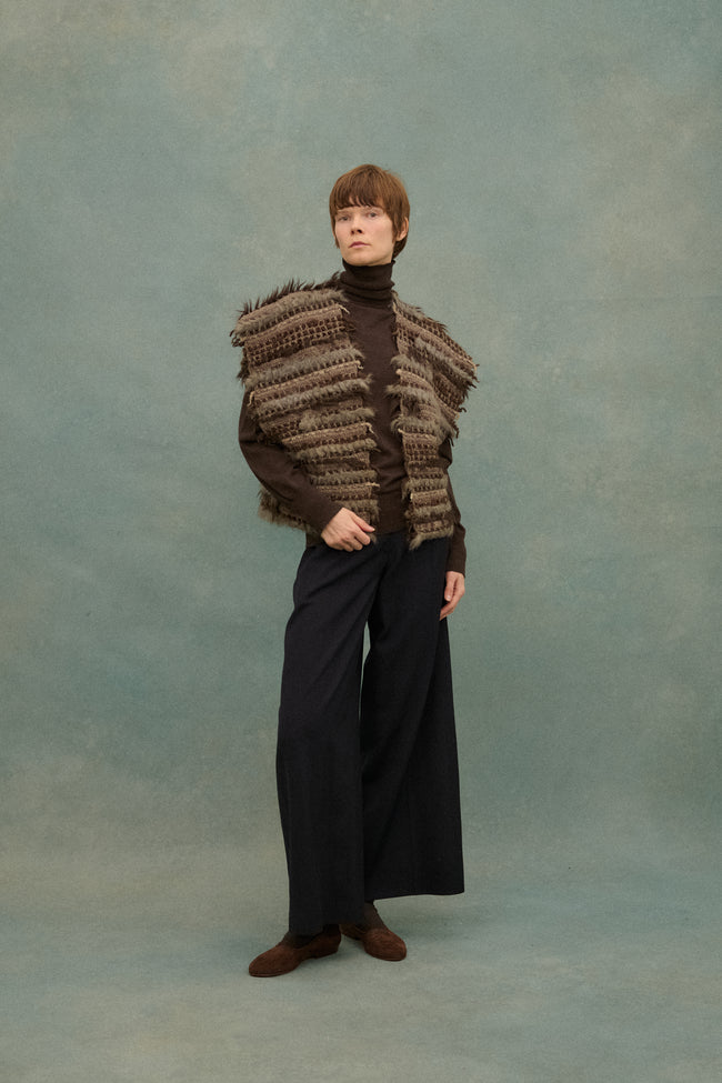 Issey Miyake Woven Vest - Desert Vintage