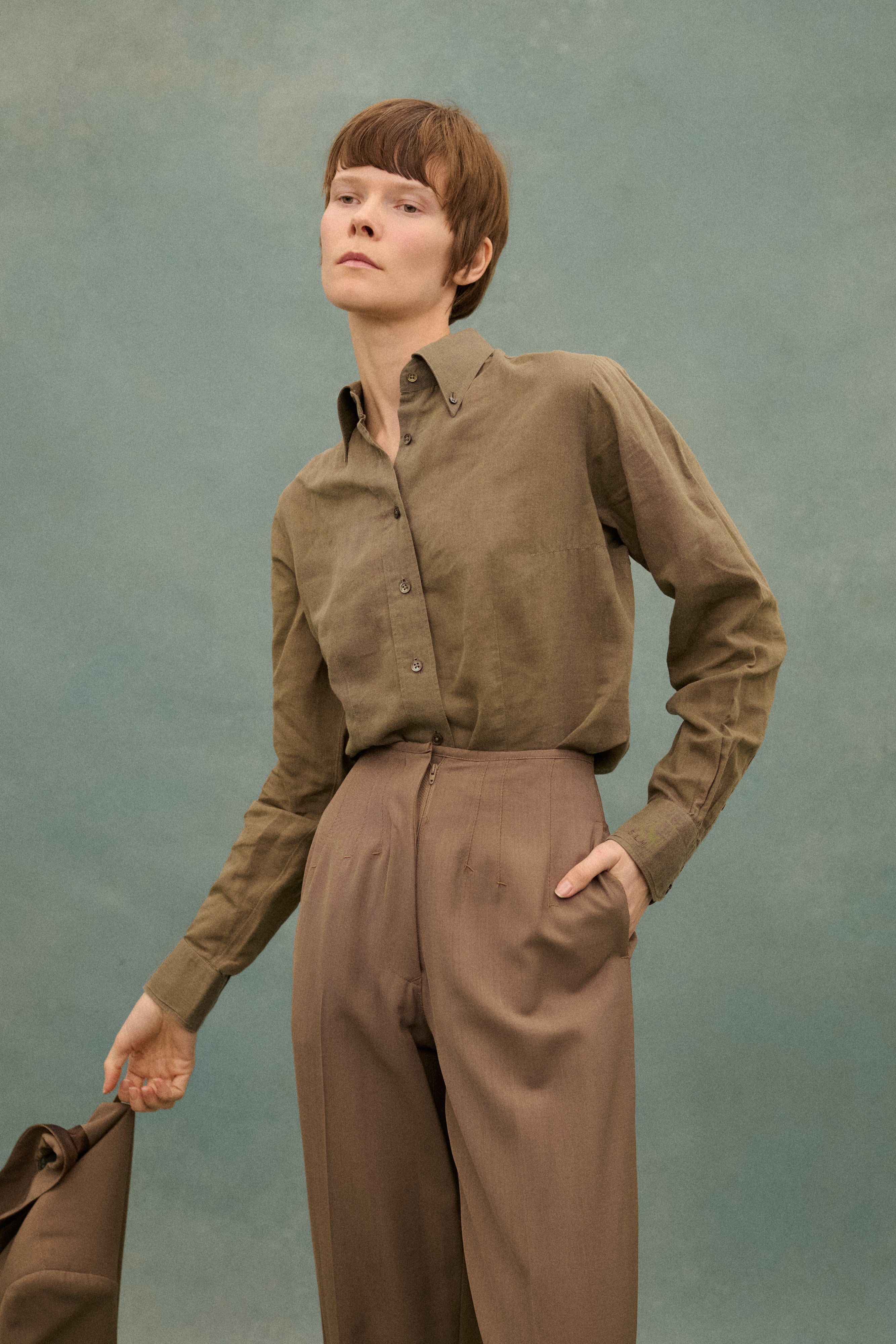 Hermès Brushed Cotton Blouse - Desert Vintage