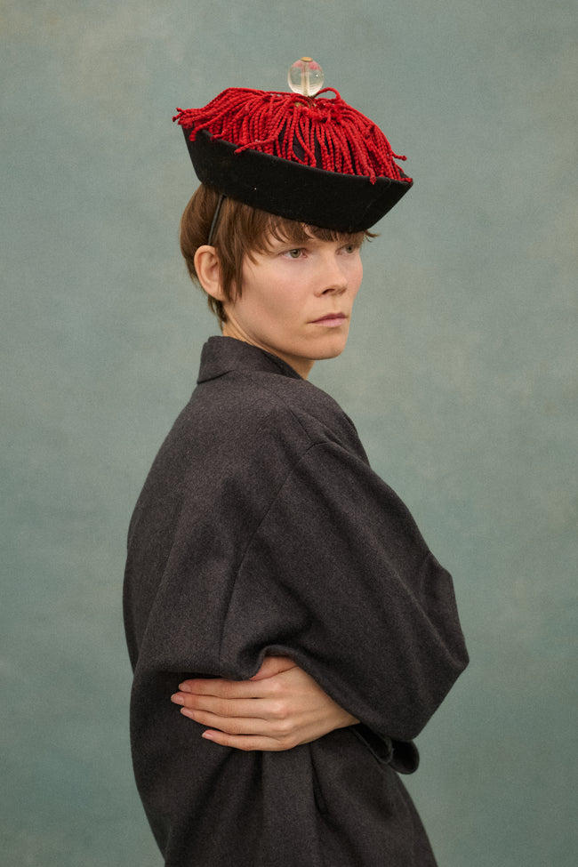 Antique Mandarin Hat - Desert Vintage