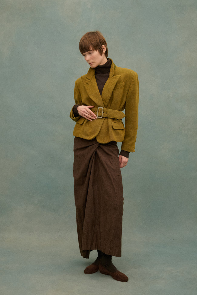 1994 Romeo Gigli Brown Skirt - Desert Vintage