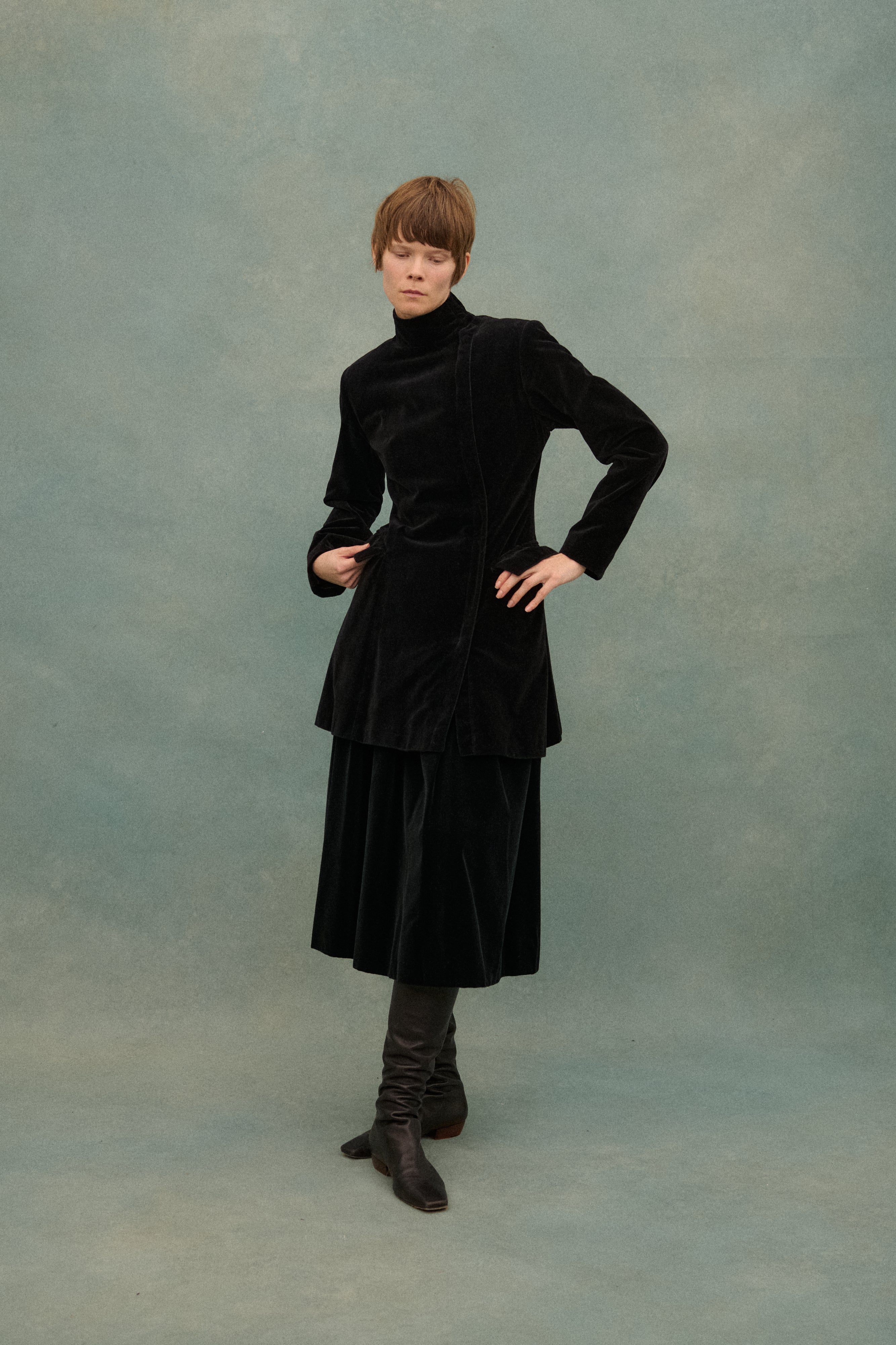 Ysl Black Velvet Skirt - Desert Vintage