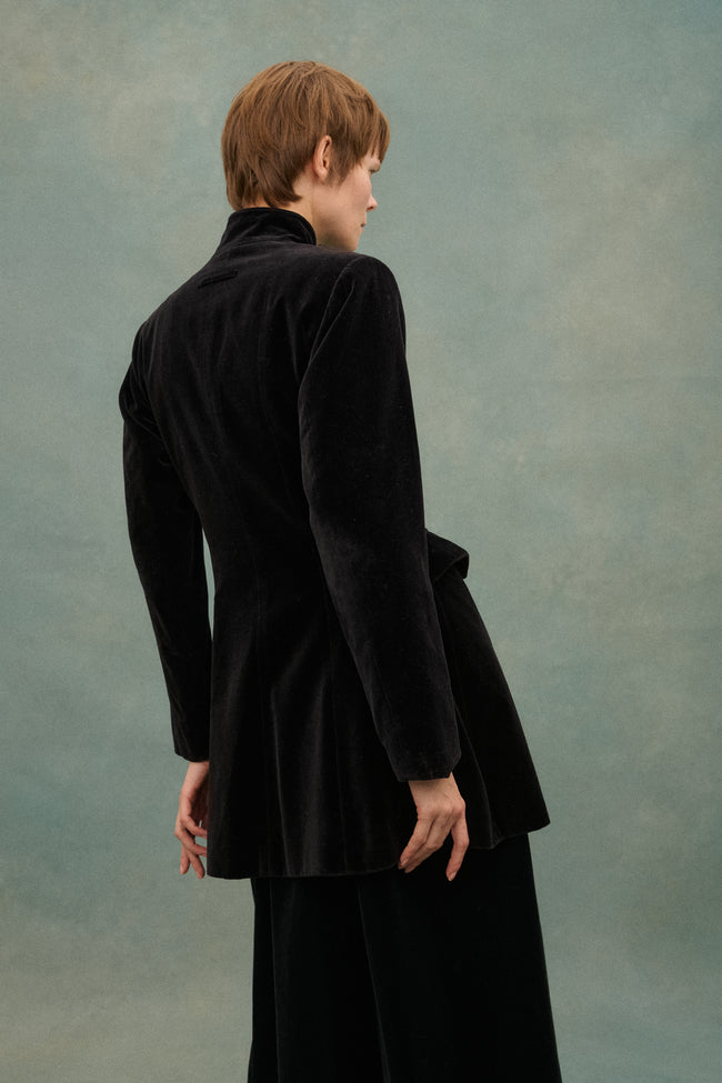 JPG Black Velvet Coat - Desert Vintage
