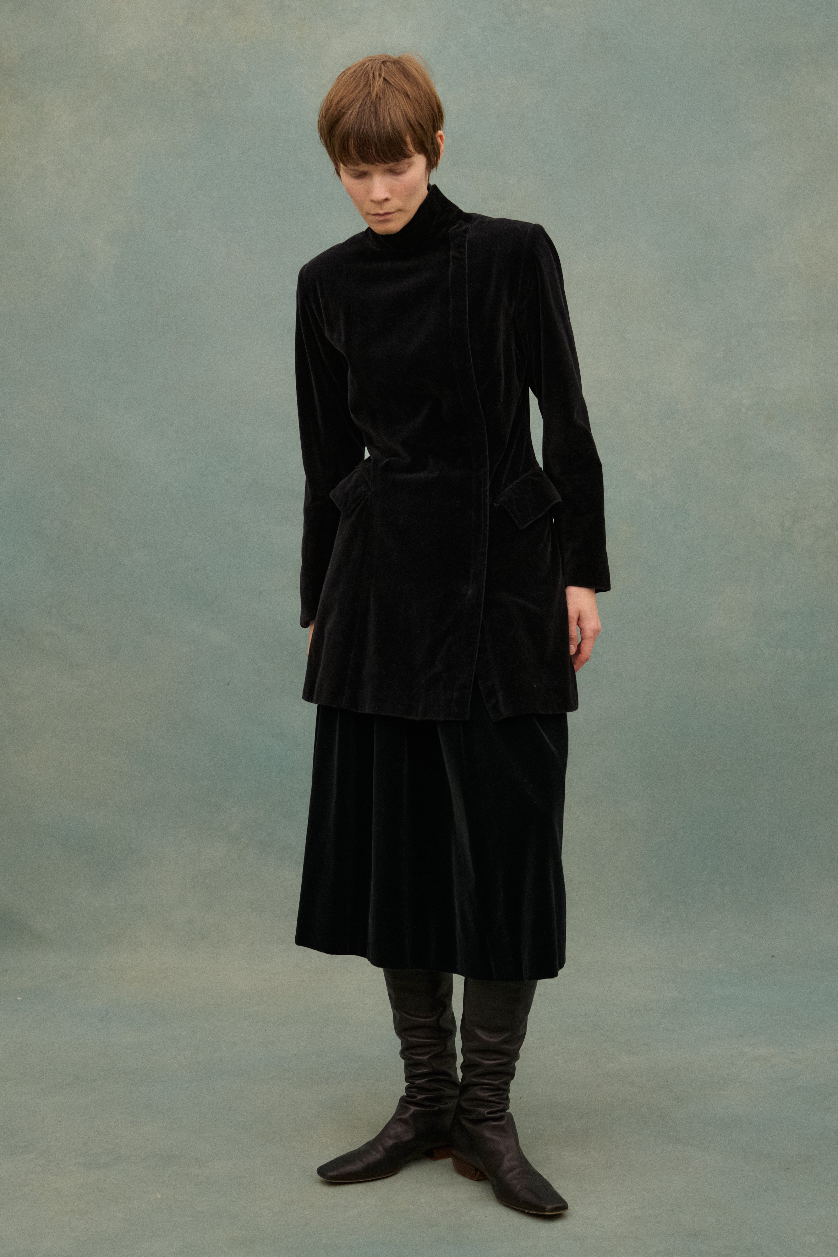 JPG Black Velvet Coat - Desert Vintage