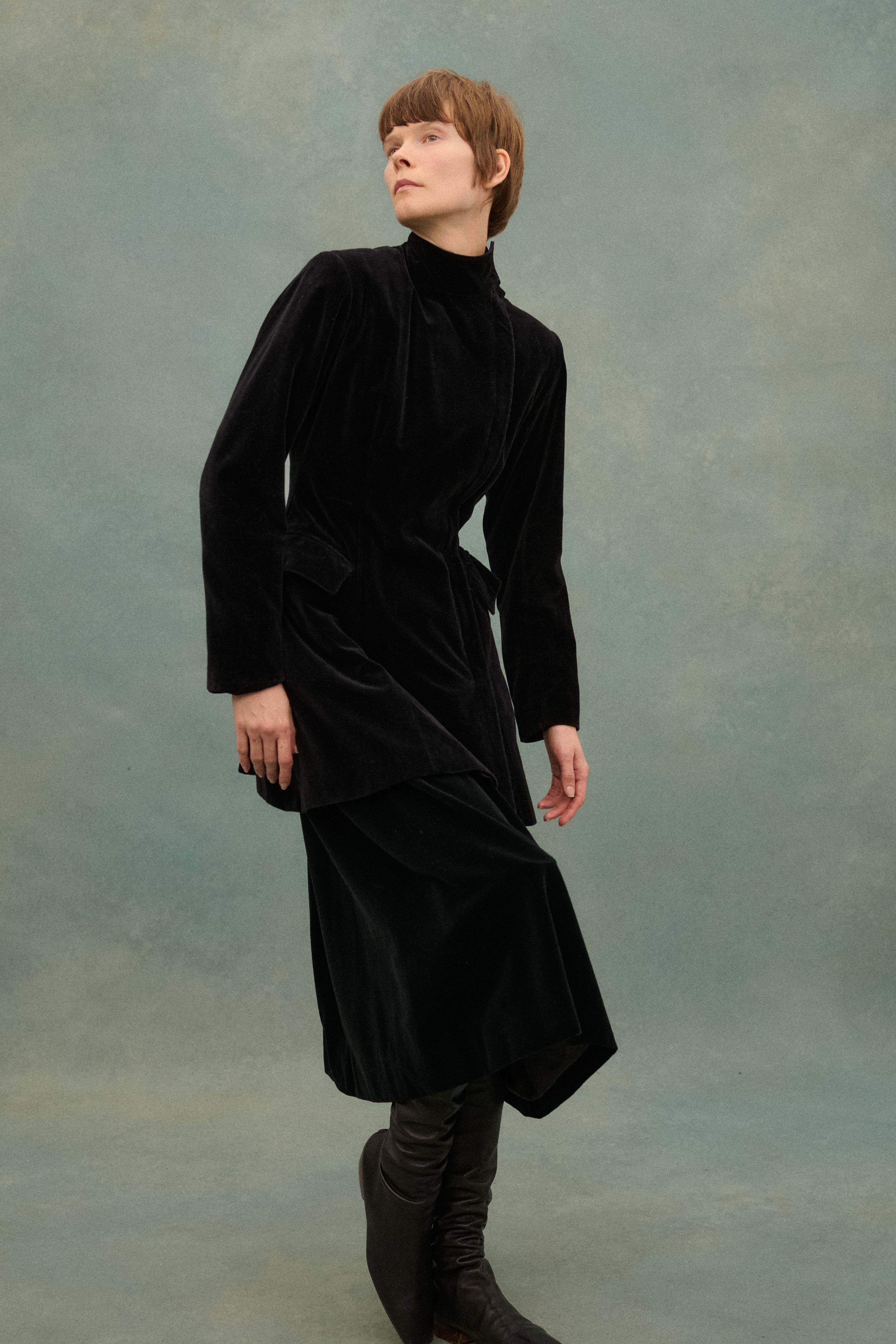 Ysl Black Velvet Skirt - Desert Vintage