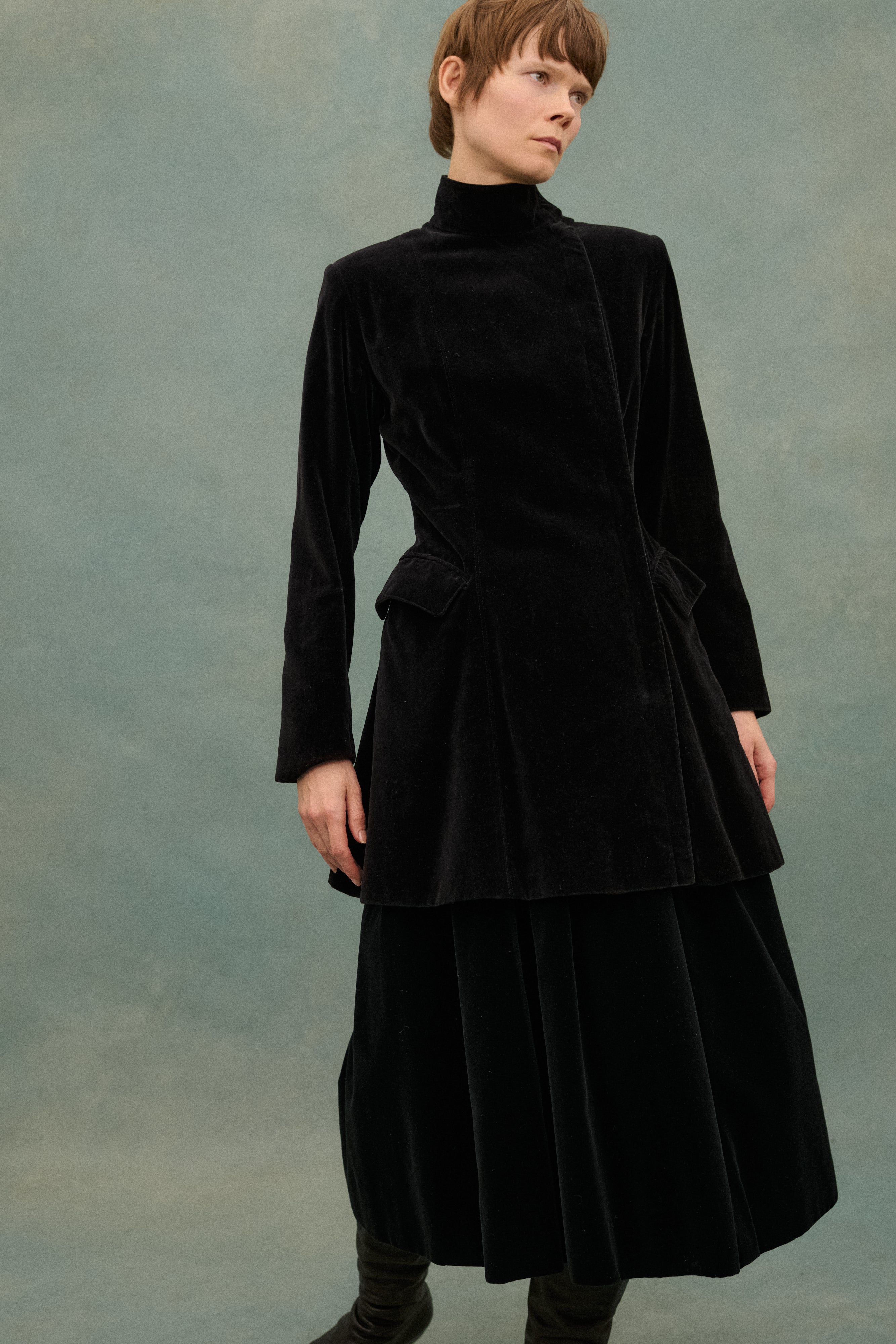 JPG Black Velvet Coat - Desert Vintage