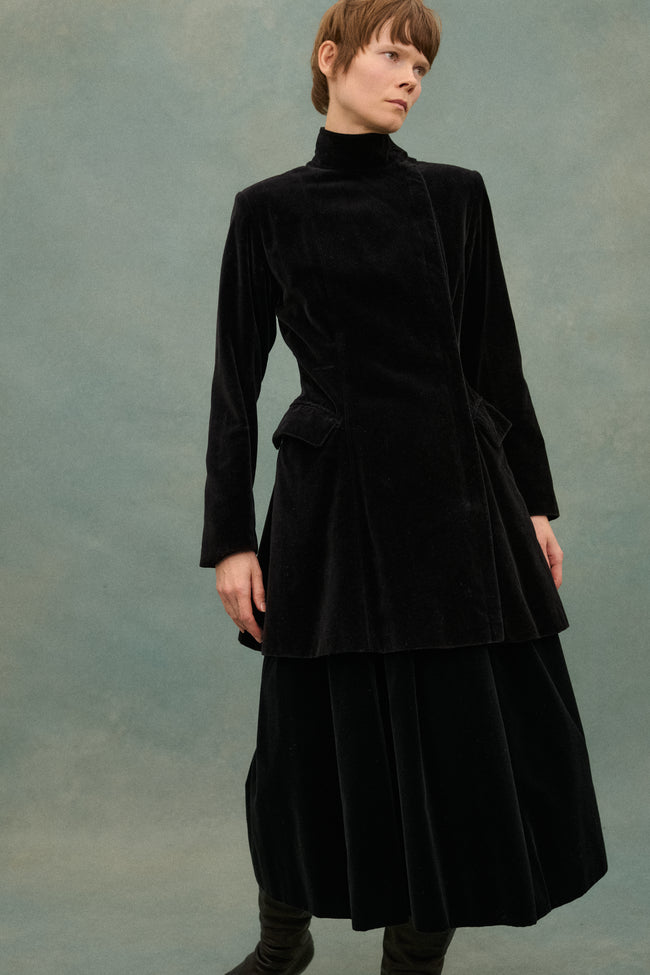 JPG Black Velvet Coat - Desert Vintage