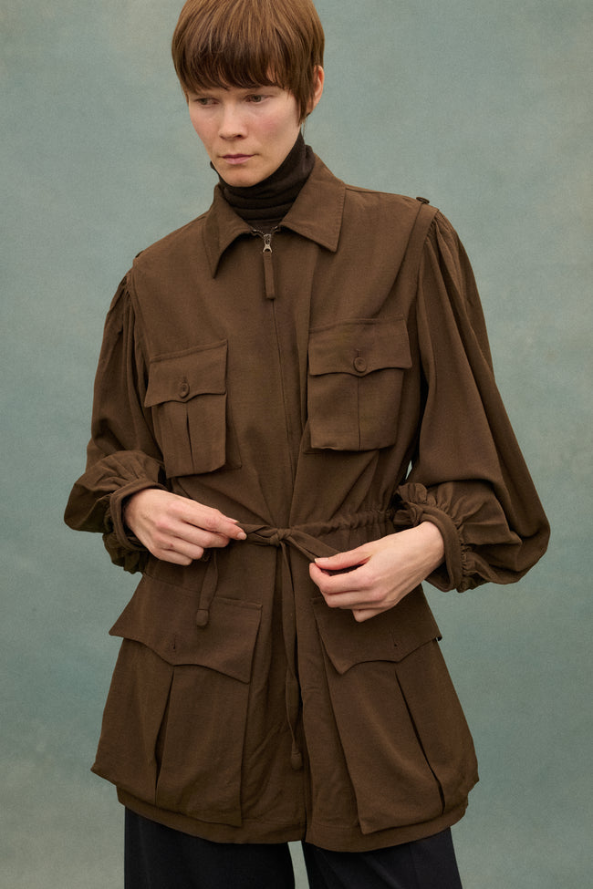 1990s JPG Brown Chore Coat - Desert Vintage