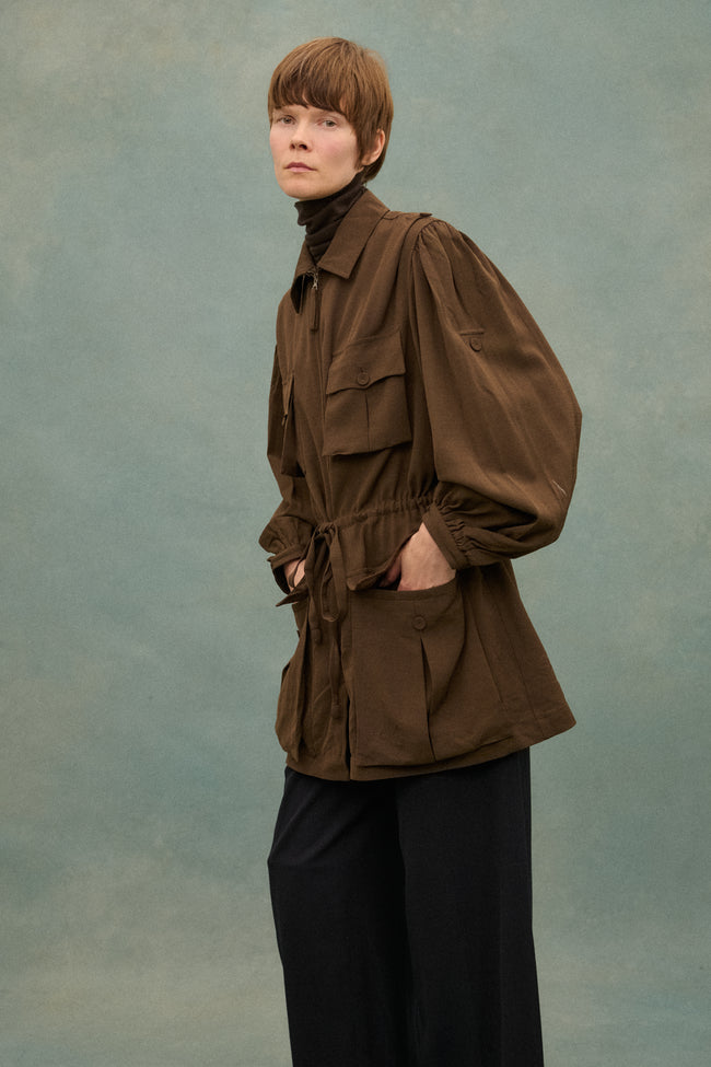 1990s JPG Brown Chore Coat - Desert Vintage