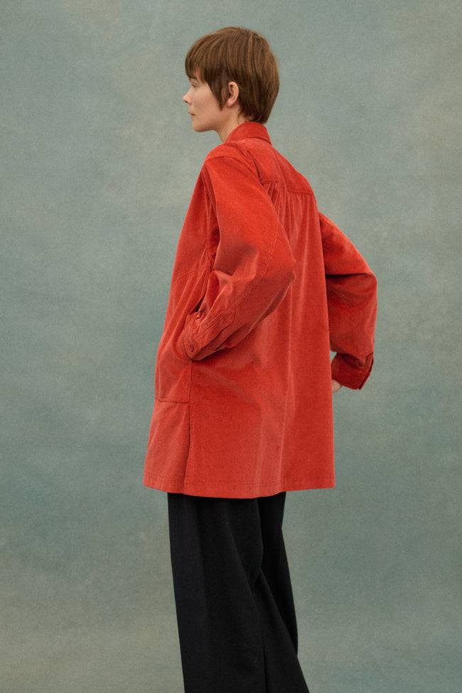 Ysl Persimmon Cord Blouse - Desert Vintage