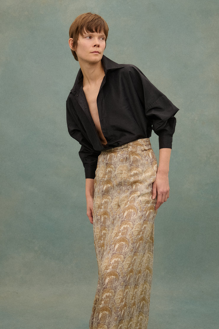 Dries Van Noten Printed Silk Skirt - Desert Vintage