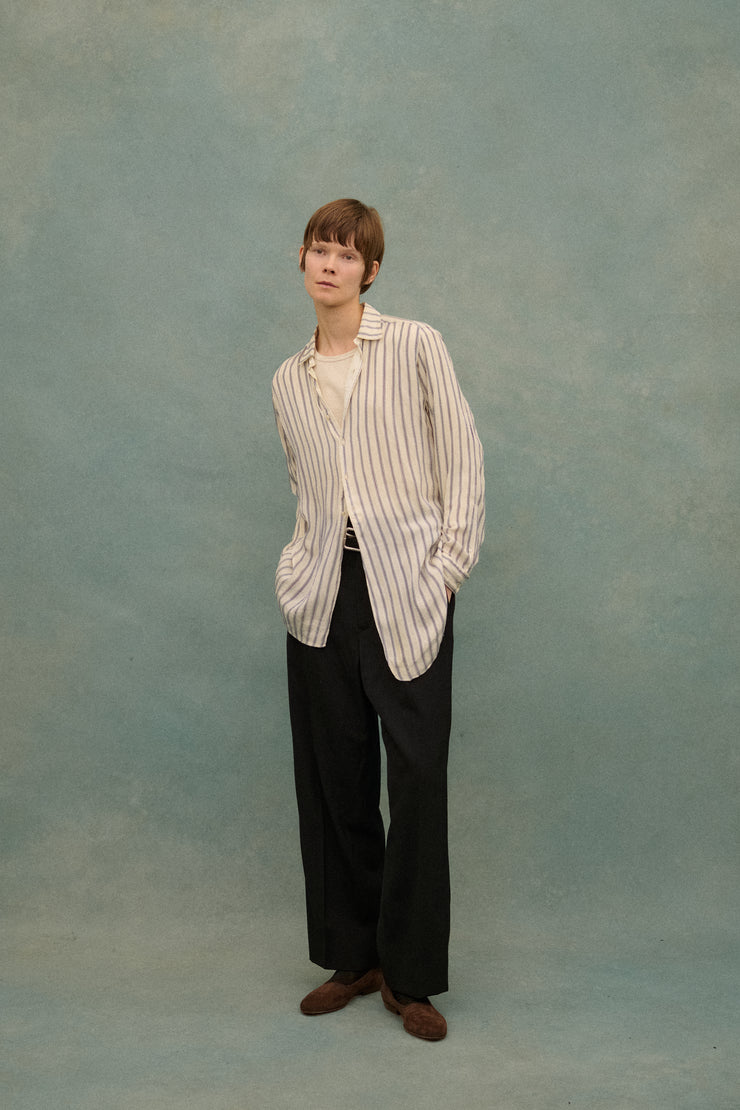 Antique Stripe Silk Top - Desert Vintage