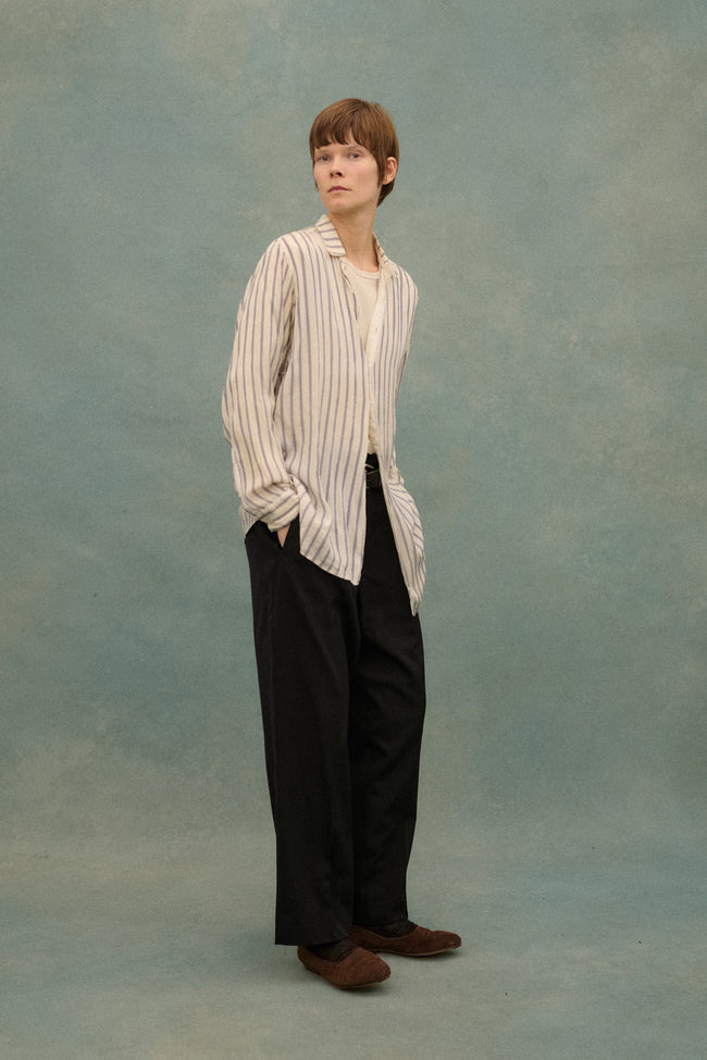 Antique Stripe Silk Top - Desert Vintage