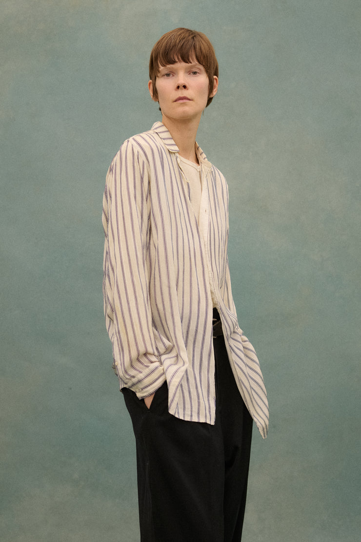 Antique Stripe Silk Top - Desert Vintage