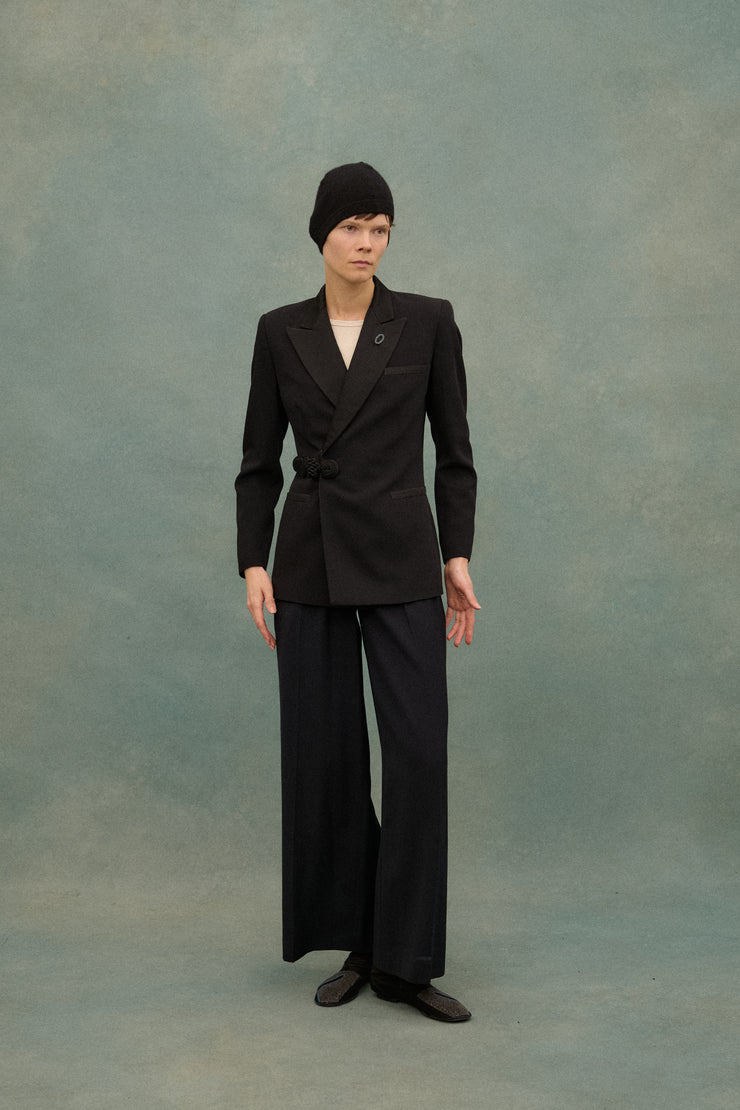 JPG Black Pankou Knot Coat - Desert Vintage