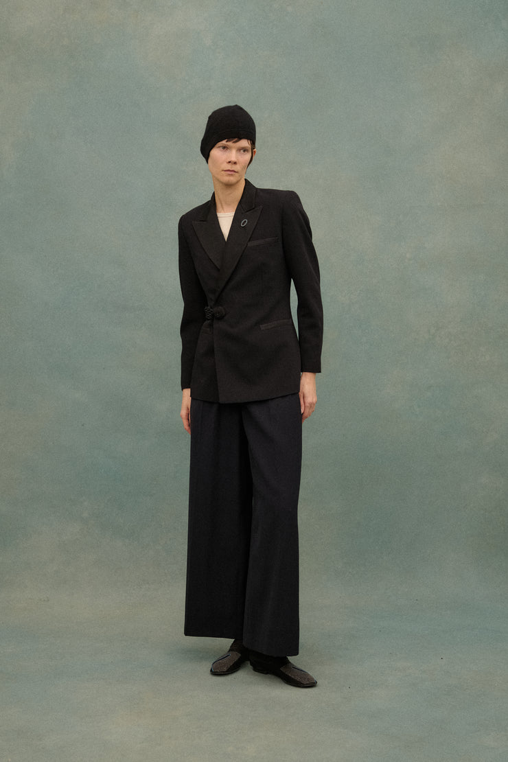 JPG Black Pankou Knot Coat - Desert Vintage